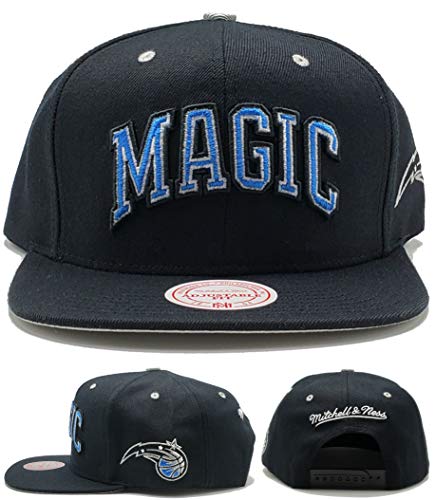 Mitchell & Ness Orlando Magic Snapback Hat - Black/Blue/Throwback -  Basketball Cap for Men