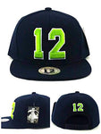 Seattle Headlines 12th Man Snapback Hat