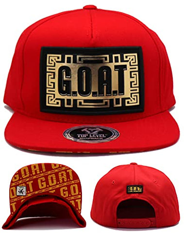 Top Level Luxe G.O.A.T. Greatest of All Time Snapback Hat