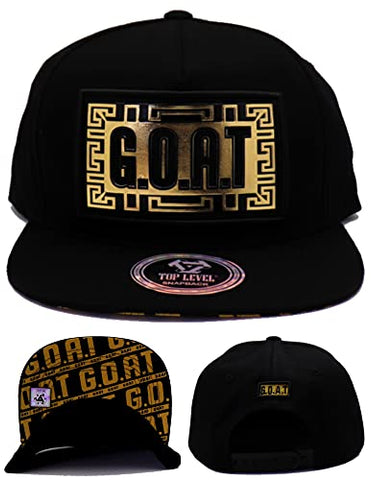 Top Level Luxe G.O.A.T. Greatest of All Time Snapback Hat