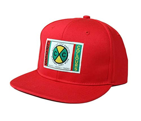 Cross Colours Hip Hop Nation Classic Woven Label Snapback Hat