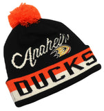 Anaheim Ducks CCM Youth Cuffed Pom Beanie