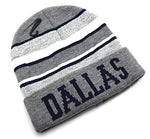 Dallas King's Choice Stripe Cuffed Knit Beanie
