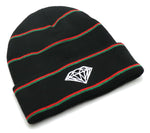 Diamond Supply Co Striped Cuffed Beanie