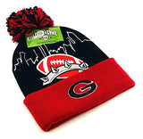 Georgia Leader of the Game Bulldogs Skyline Cuffed Pom Beanie