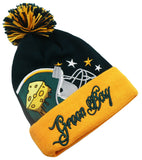 Green Bay Premium Colossal Cuffed Pom Beanie