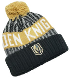 Las Vegas Golden Knights NHL by Outerstuff Youth Cuffed Pom Beanie