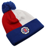 Los Angeles Clippers Mitchell & Ness Cuffed Pom Knit Beanie