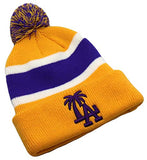 Los Angeles Headlines Palm Cuffed Pom Knit Beanie