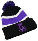 Los Angeles Headlines Palm Cuffed Pom Knit Beanie