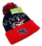 New England Leader of the Game Patriots Skyline Cuffed Pom Beanie