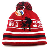 Chicago Top Pro MJ Dribbler Cuffed Pom Knit Beanie