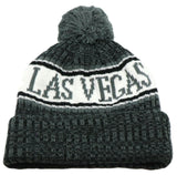 Las Vegas Headlines Lined Cuffed Pom Beanie