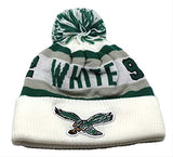 Philadelphia Eagles Mitchell & Ness Reggie White 92 Cuffed Pom Knit Beanie