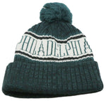 Philadelphia Headlines Lined Cuffed Pom Beanie