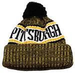 Pittsburgh Headlines Lined Cuffed Pom Beanie