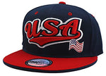 USA Top Pro Tailsweeper Script Snapback Hat