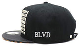 BLVD Supply Palm Studded Flag Tiger Fur Snapback Hat