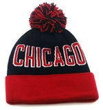 Chicago Top Pro Cuffed Pom Knit Beanie