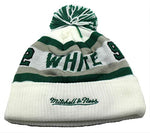 Philadelphia Eagles Mitchell & Ness Reggie White 92 Cuffed Pom Knit Beanie