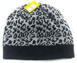 UFC Reebok Women's Cheetah Patterned Uncuffed Beanie