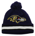 Baltimore Ravens NFL Proline by Outerstuff Youth Cuffed Pom Beanie