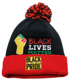Black Pride Premium Black Lives Matter Cuffed Pom Beanie