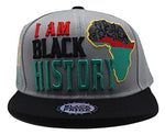 Black Pride Top Pro I Am Black History Snapback Hat