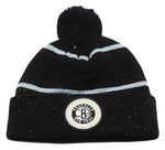 Brooklyn Nets Mitchell & Ness Speckled Cuffed Pom Beanie