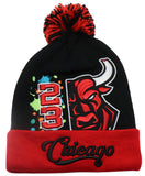 Chicago Greatest 23 Splash Cuffed Pom Beanie