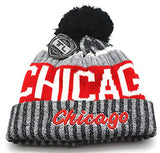 Chicago King's Choice True Legend Polar Fleece Cuffed Pom Knit Beanie