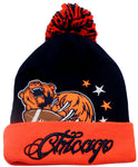 Chicago Premium Colossal Cuffed Pom Beanie