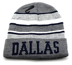 Dallas King's Choice Stripe Cuffed Knit Beanie