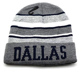Dallas King's Choice Stripe Cuffed Knit Beanie