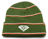 Diamond Supply Co Striped Cuffed Beanie