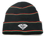 Diamond Supply Co Striped Cuffed Beanie