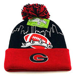 Georgia Leader of the Game Bulldogs Skyline Cuffed Pom Beanie