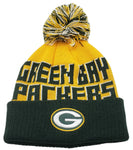 Green Bay Packers NFL Proline Youth Cuffed Pom Beanie