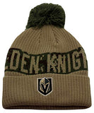 Las Vegas Golden Knights NHL by Outerstuff Youth Camo Cuffed Pom Beanie