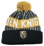 Las Vegas Golden Knights NHL by Outerstuff Youth Cuffed Pom Beanie