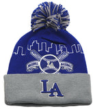 Los Angeles Leader of the Game Baseball Skyline Cuffed Pom Beanie