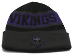 Minnesota Vikings '47 Brand Fan Favorite Striped Cuffed Knit Beanie