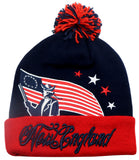 New England Premium Colossal Cuffed Pom Beanie