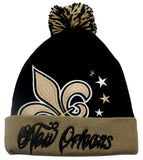 New Orleans Premium Colossal Cuffed Pom Beanie