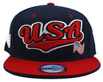 USA Top Pro Tailsweeper Script Snapback Hat