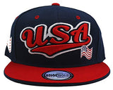 USA Top Pro Tailsweeper Script Snapback Hat