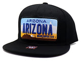 Arizona Headlines Grand Canyon State License Plate Snapback Hat