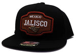 Mexico Headlines Jalisco Leather Patch Snapback Hat