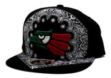 Mexico Top Level Caracara Eagle Bandana Snapback Hat
