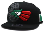 Mexico Top Level Caracara Eagle Snapback Hat